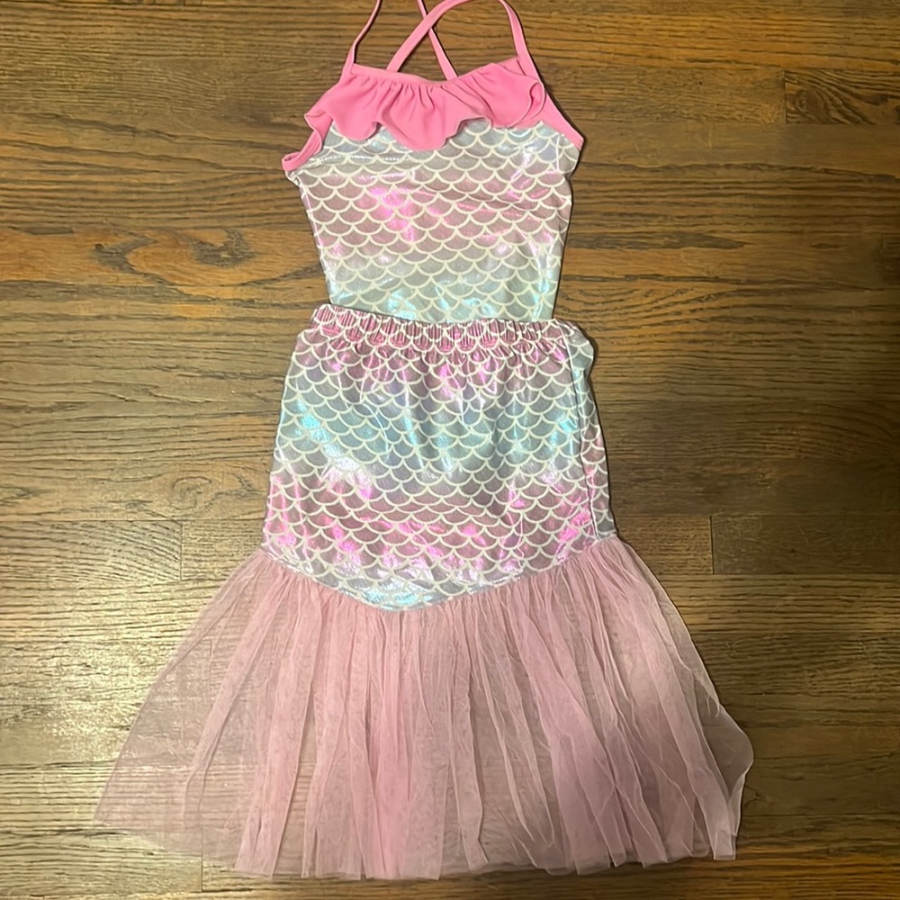 girls bathing suit set / size 6